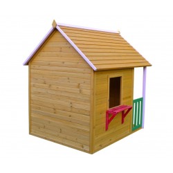 Deluxe Wooden Outdoor Playhouse with Canopy CW-08